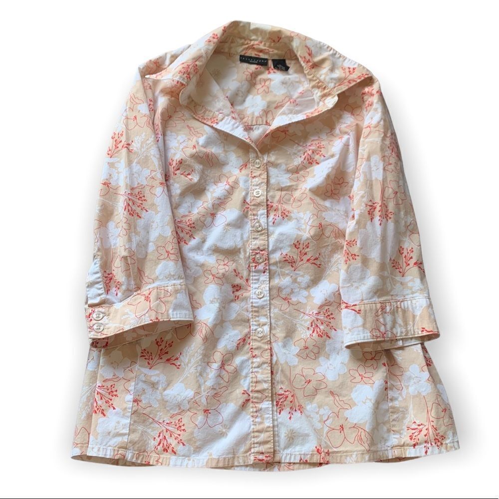 Apostrophe Summer Spring‎ Casual Shirt Relaxed Fit Super Comfortable 3/4 Sleeves